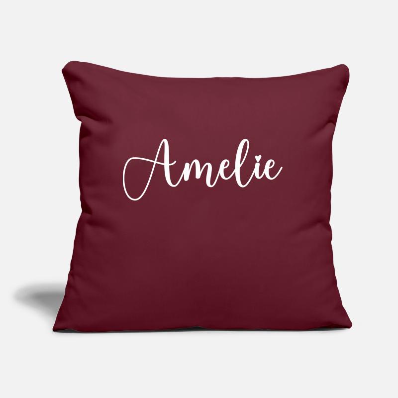 amelie name Sofakissen mit Füllung 45 x 45 cm