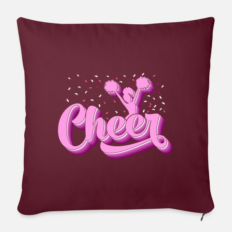 Cheer - Sofakissen mit Füllung 45 x 45 cm - Burgunderrot