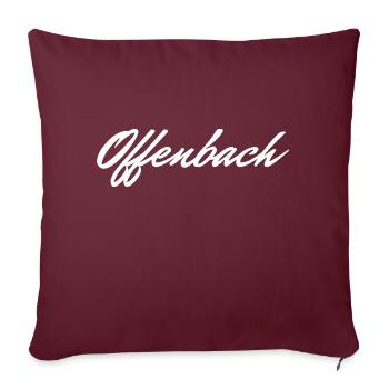 Offenbach - Coussin et housse de 45 x 45 cm - bordeaux - Devant