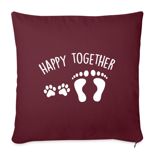 happy together dog - Coussin et housse de 45 x 45 cm