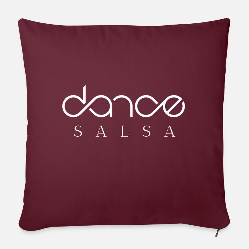 Dance Salsa - Sofakissen mit Füllung 45 x 45 cm - Burgunderrot