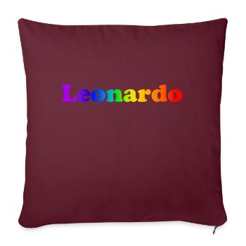 Leonardo - Sofakissen mit Füllung 45 x 45 cm - Burgunderrot - Vorne