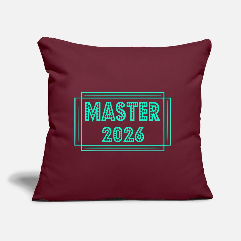 Studium Abschluss 2026 Master Sofakissen mit Füllung 45 x 45 cm