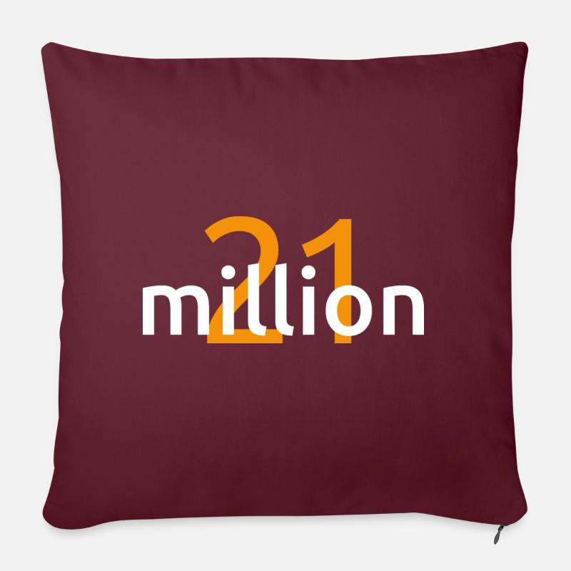 21 Million - Sofakissen mit Füllung 45 x 45 cm - Burgunderrot