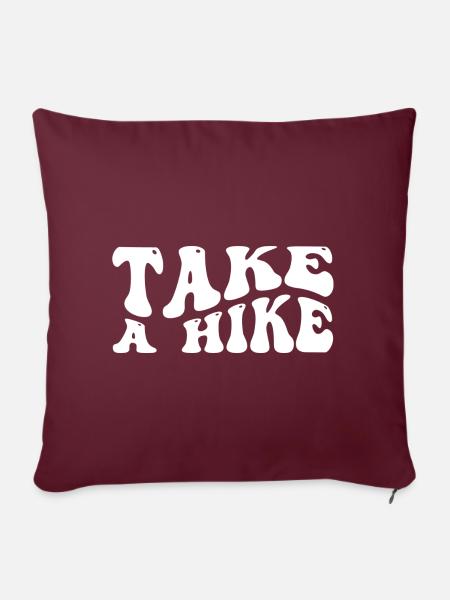 Take A Hike - Sofakissen mit Füllung 45 x 45 cm - Burgunderrot