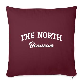 THE NORTH Beauvais - Coussin et housse de 45 x 45 cm - bordeaux - Devant