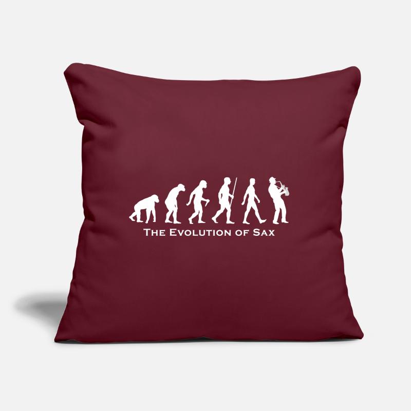 L'évolution du sax Coussin et housse de 45 x 45 cm