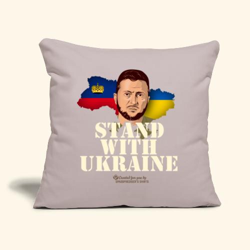 Ukraine Liechtenstein T-Shirt Design - Sofakissen mit Füllung 45 x 45 cm