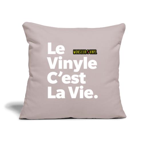 Le Vinyle C'est La Vie - Coussin et housse de 45 x 45 cm