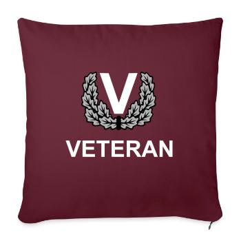 Veteran Militär Bund Streitkräfte Bw - tricolor - Sofakissen mit Füllung 45 x 45 cm - Burgunderrot - Vorne