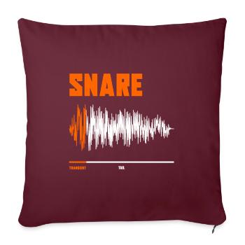 Snare Waveform | Music Producer | Beatmaker - Sofakissen mit Füllung 45 x 45 cm - Burgunderrot - Vorne