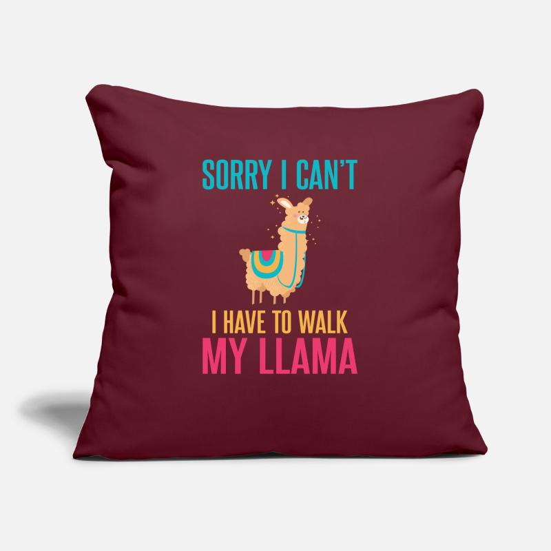 Llama Gift Llama Lover Gift Sofa pillow with filling 45cm x 45cm