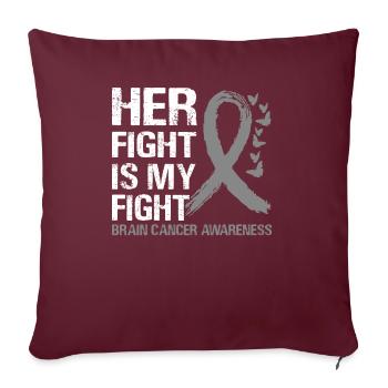 Leur lutte est notre lutte contre le mois de la - Coussin et housse de 45 x 45 cm - bordeaux - Devant