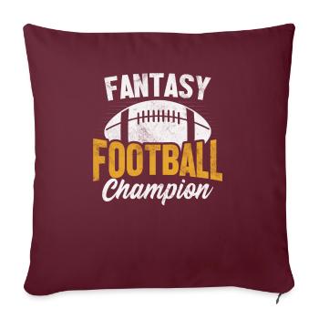Fantasy Football Champion Commissioner Funny FFL - Sofa pillow with filling 45cm x 45cm - burgundy - Front