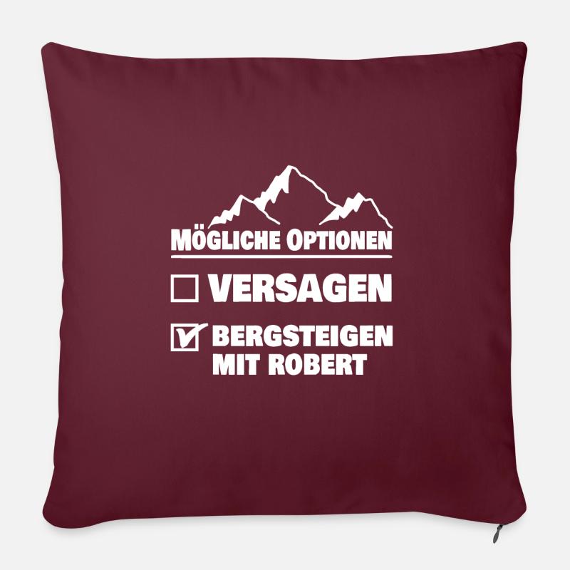 robert - Sofakissen mit Füllung 45 x 45 cm - Burgunderrot