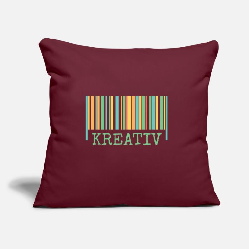 Barcode Creative Créativité Coussin et housse de 45 x 45 cm