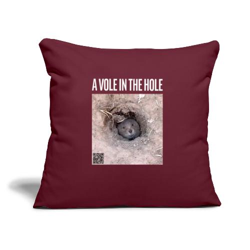 A vole in the hole - Sofapude med fyld 45 x 45 cm