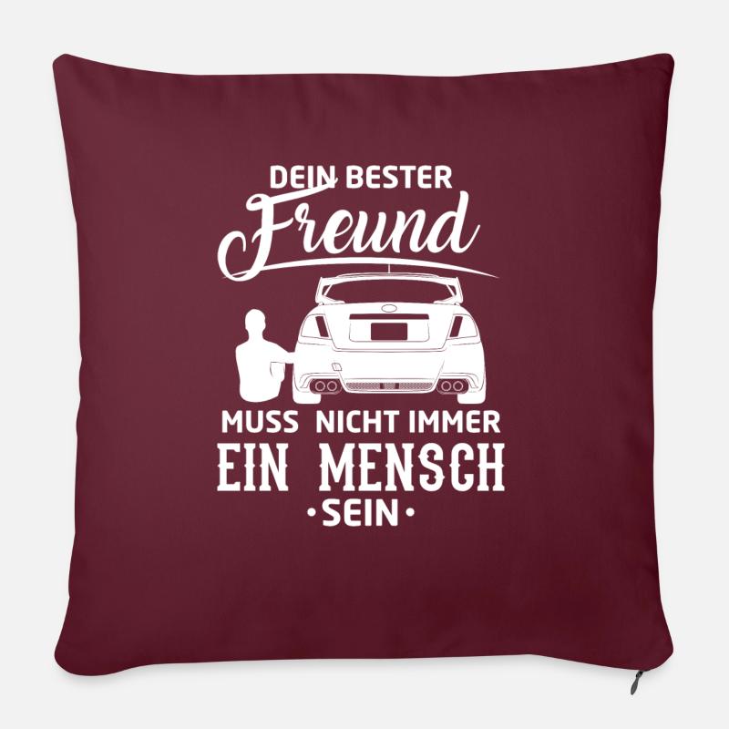 Auto - Impreza Bester Freund - Sofakissen mit Füllung 45 x 45 cm - Burgunderrot