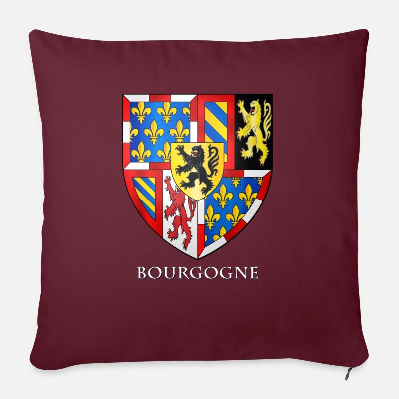 BOURGOGNE Philippe le Bon - Coussin et housse de 45 x 45 cm - bordeaux