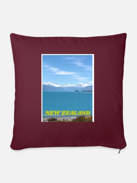 Mt. Cook - Sofakissen mit Füllung 45 x 45 cm - Burgunderrot