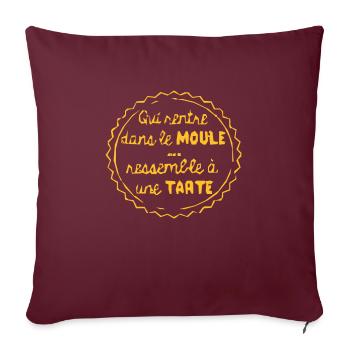 original - Coussin et housse de 45 x 45 cm - bordeaux - Devant