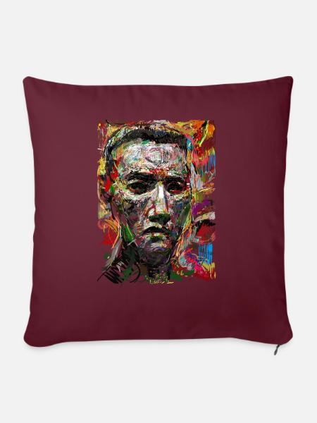 Der Boxer - Sofakissen mit Füllung 45 x 45 cm - Burgunderrot