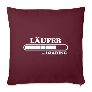 Läufer Spruch Fun Laufen Lustiges Läufer Geschenk - Sofakissen mit Füllung 45 x 45 cm - Burgunderrot - Vorne