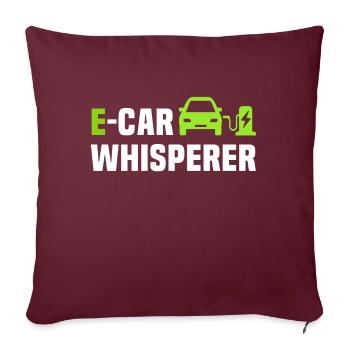 Eauto E-Car Voiture électrique - Coussin et housse de 45 x 45 cm - bordeaux - Devant