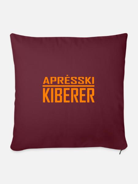 Apres Ski KIBERER - Sofakissen mit Füllung 45 x 45 cm - Burgunderrot