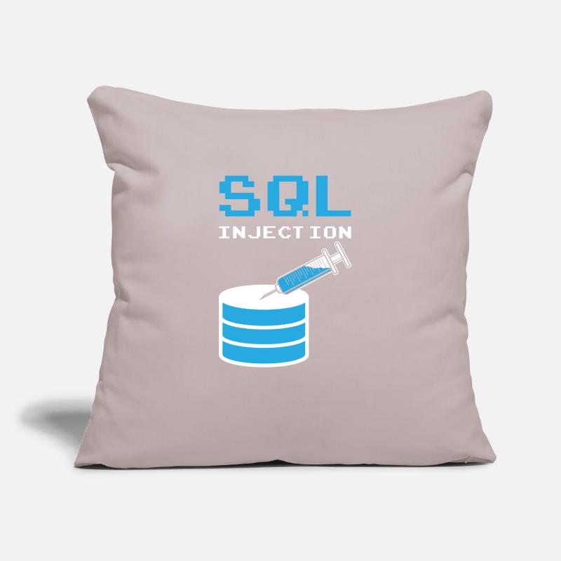SQL Injection For SQL database admins Sofa pillow with filling 45cm x 45cm