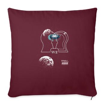 Beziehung Partner Japan retro Vaporwave E-Girl - Sofakissen mit Füllung 45 x 45 cm - Burgunderrot - Vorne