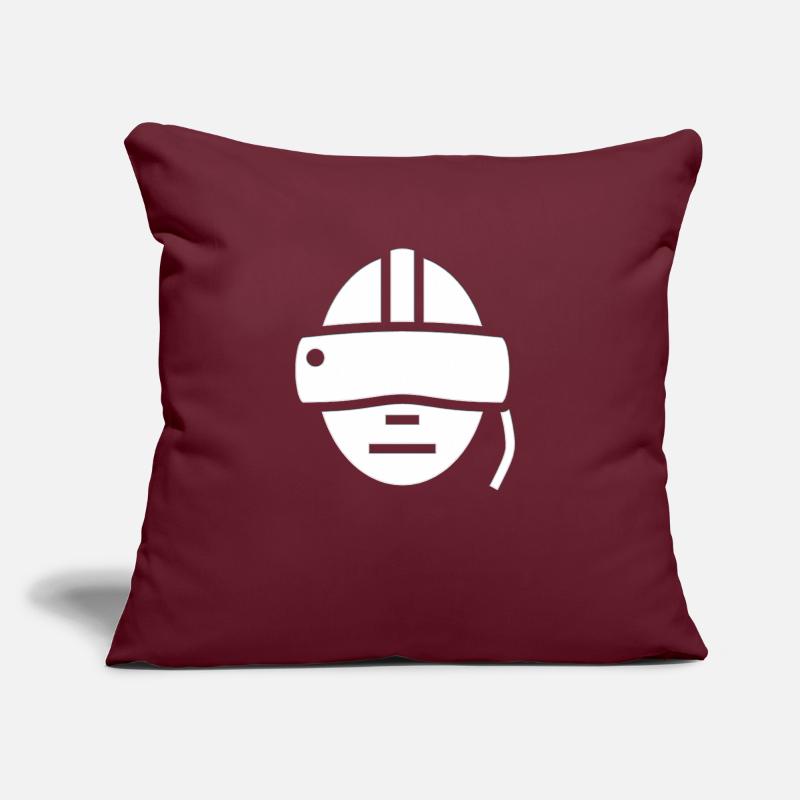 Vr-Headset Hacking Hacker Hacker Cyber virtuell Sofakissen mit Füllung 45 x 45 cm