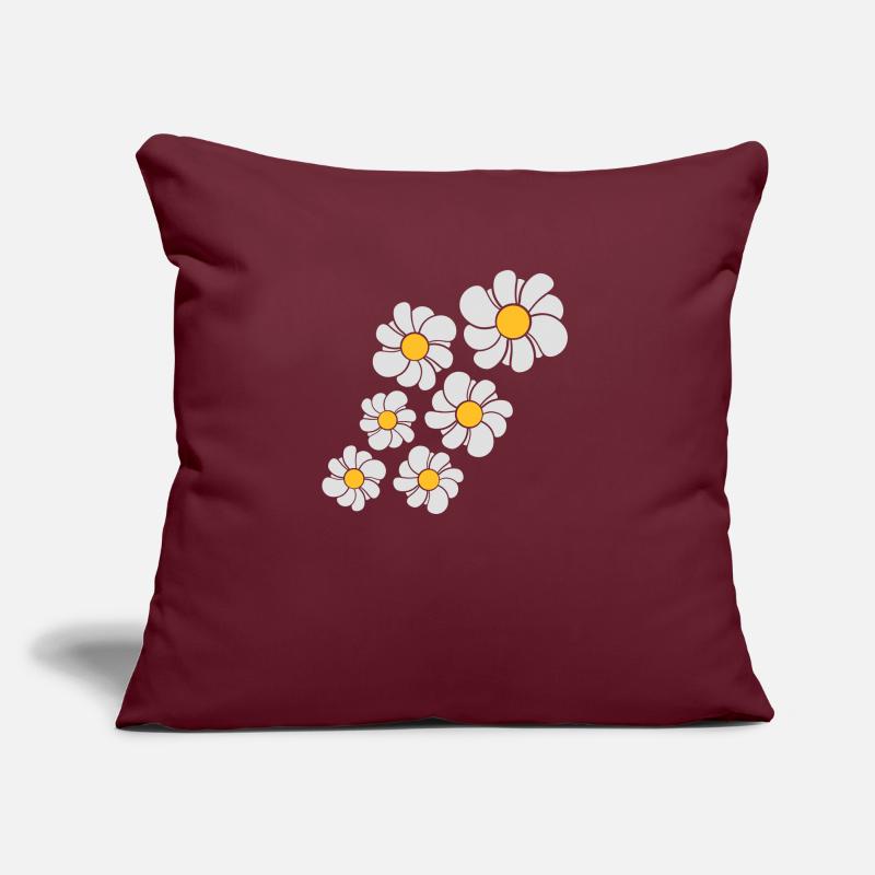 conception de modèle de fleur bleue daisy daisy be Coussin et housse de 45 x 45 cm