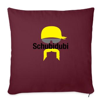 Schubidubi Bodybuilding Shirt für Masse - Sofakissen mit Füllung 45 x 45 cm - Burgunderrot - Vorne