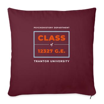 Psychohistorische Klasse der 12327 Trantor University - Sofakissen mit Füllung 45 x 45 cm - Burgunderrot - Vorne