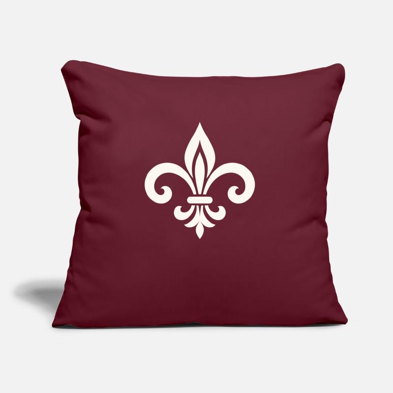 fleur de lys Coussin et housse de 45 x 45 cm