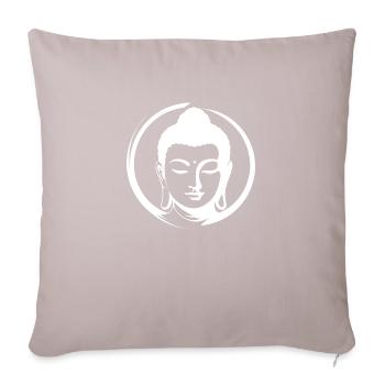 Bouddha - Coussin et housse de 45 x 45 cm - taupe clair - Devant