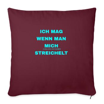 Sex Sprüche - Sofakissen mit Füllung 45 x 45 cm - Burgunderrot - Vorne