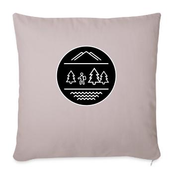 wander - Sofa pillow with filling 45cm x 45cm - light taupe - Front