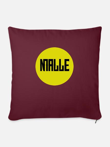 Malle#08 - Sofakissen mit Füllung 45 x 45 cm - Burgunderrot