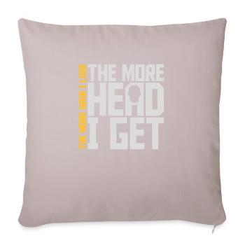 I get more head - Sofa pillow with filling 45cm x 45cm - light taupe - Front