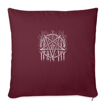 Black Coven - Forêt d’ombres - Coussin et housse de 45 x 45 cm - bordeaux - Devant