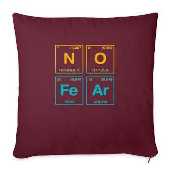 NO FEAR - avec des éléments du système de perdiode - Coussin et housse de 45 x 45 cm - bordeaux - Devant