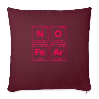 NO FEAR - avec des éléments du système de perdiode - Coussin et housse de 45 x 45 cm - bordeaux - Devant