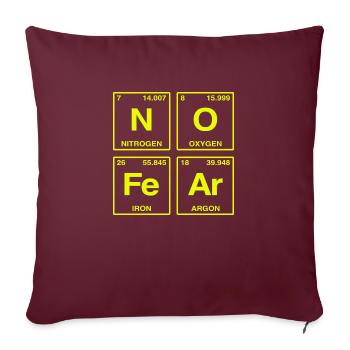 NO FEAR - with elements of the perdiode system - Sofa pillow with filling 45cm x 45cm - burgundy - Front