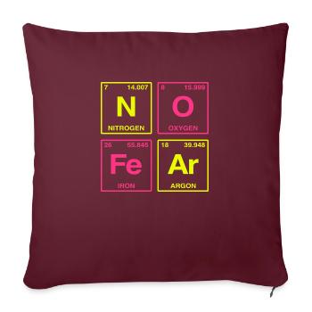 NO FEAR - avec des éléments du système de perdiode - Coussin et housse de 45 x 45 cm - bordeaux - Devant