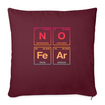 NO FEAR - avec des éléments du système de perdiode - Coussin et housse de 45 x 45 cm - bordeaux - Devant