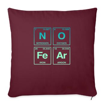 NO FEAR - with elements of the perdiode system - Sofa pillow with filling 45cm x 45cm - burgundy - Front