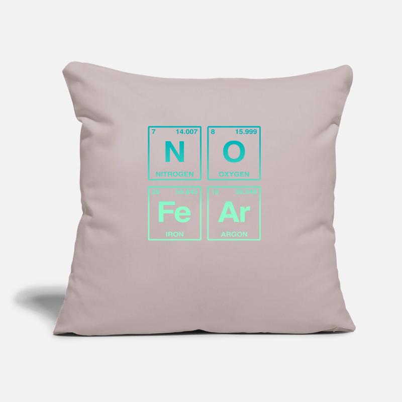NO FEAR - avec des éléments du système de perdiode Coussin et housse de 45 x 45 cm