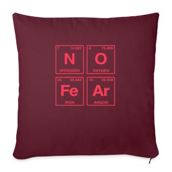 NO FEAR - avec des éléments du système de perdiode - Coussin et housse de 45 x 45 cm - bordeaux - Devant